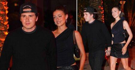 Brooklyn Beckham and Nicola Peltz stylishly match outfits on date night in Miami