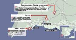 Map shows search for Madeleine McCann 31 miles from where she vanished