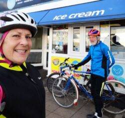 Three-time breast cancer survivor to cycle 100 miles with 85-year-old Dad