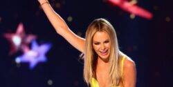 Britain’s Got Talent judge Amanda Holden brings the sparkle to semi-finals with dazzling backless dress