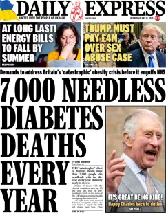 Daily Express – 7,000 needless diabetes deaths every year 