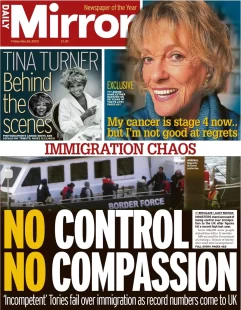 Daily Mirror – No control, no compassion 