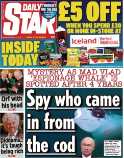 Daily Star – Spy who came in from the cod