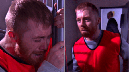 Hollyoaks spoilers: Incel Eric Foster left ‘powerless’ and sobbing in final scenes as he realises no-one is coming to save him from prison