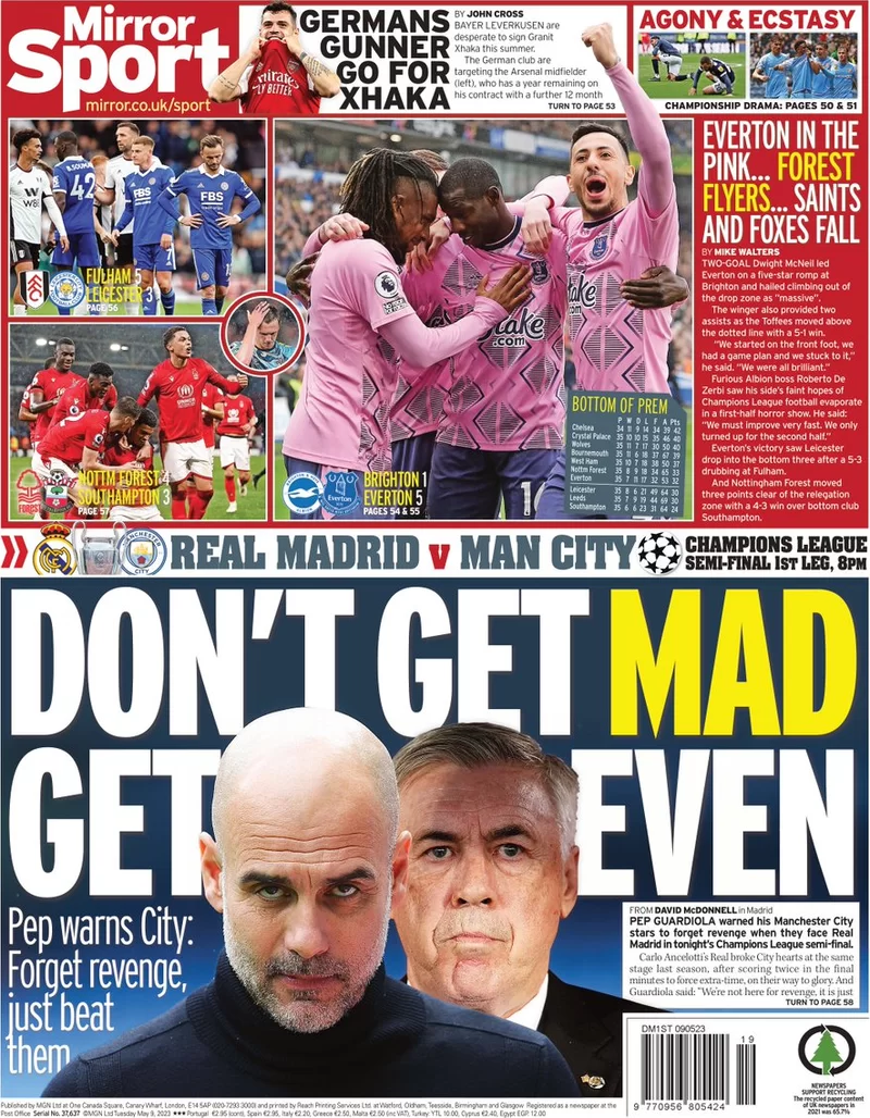 Mirror Sport - ‘Don't get mad, get even'