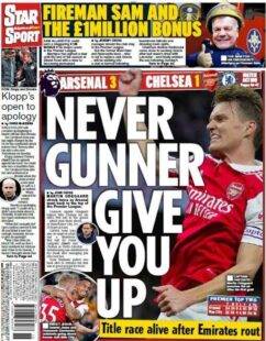 Star Sport – ‘Never Gunner give you up’