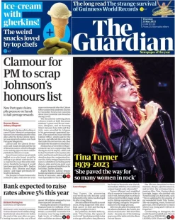 The Guardian – Clamour for PM to scrap Johnson’s honours list 