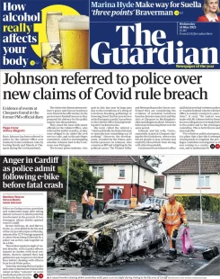 The Guardian – Johnson referred to police over new claims of Covid rule breach 