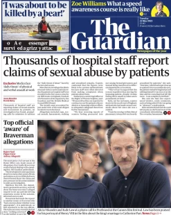 The Guardian – Thousands of hospital staff report claims of sexual abuse by patients 