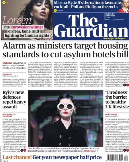 The Guardian – Alarm as ministers target housing standards to cut asylum hotels bill 