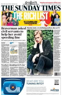 The Sunday Times – Braverman asked civil servants to help her avoid speeding fine 