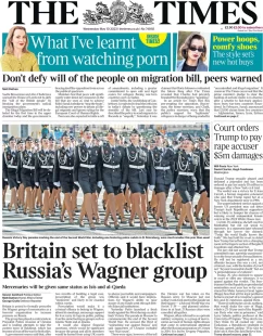 The Times – Britain set to blacklist Russia’s Wagner group 