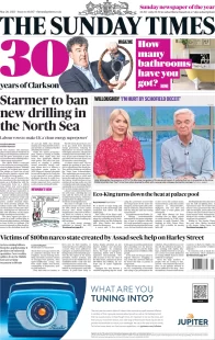 The Sunday Times – Starmer to ban new drilling in the North Sea