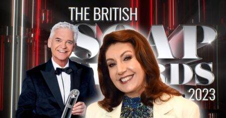 Jane McDonald speaks out at British Soap Awards after taking over from Phillip Schofield