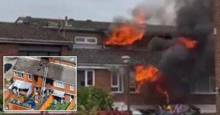 Firefighters tackle blaze in London after ‘lithium battery bubbled’ inside house