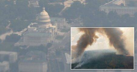 Over 120,000,000 people at risk from Canadian wildfire smoke as Washington DC put under Code Red