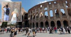 Tourist who carved names into Colosseum wall is revealed