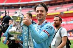 Jack Grealish absolutely horrified as slippery FA Cup final locker room antics threaten to dirty Gucci backpack 