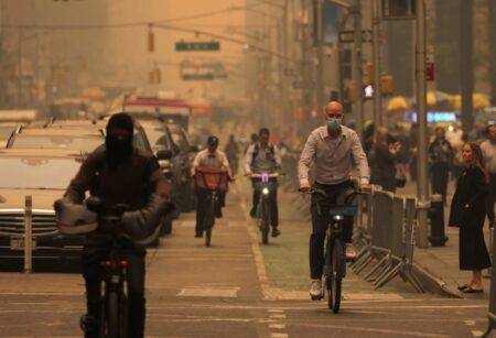 New York City experiencing worst air quality in decades due to smoke from Canadian wildfires