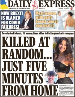 Daily Express – Killed at random … just five minutes from home 