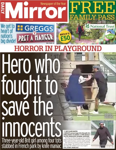 Daily Mirror – Hero who fought to save the innocents 