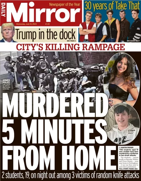 Daily Mirror – Murdered five minutes from home