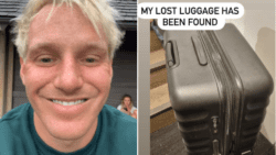 Jamie Laing finally manages to locate his lost luggage… but honeymoon saga is far from over