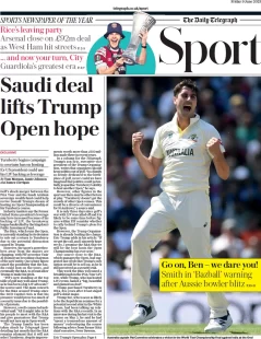 Telegraph Sport – Saudi deal lifts Trumps Open hope