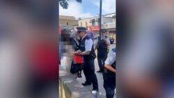 Police arrest mum in front of crying son ‘for not paying for her bus ticket’