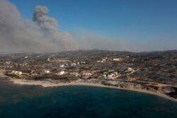 Rhodes fire map reveals exact locations of wildfires on Greek island