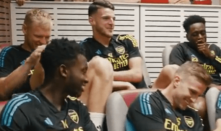 Declan Rice addresses Arsenal squad for the first time after Mikel Arteta introduction