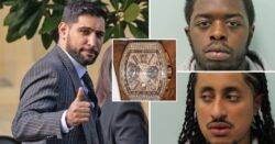 Gang who robbed Amir Khan’s £72,000 watch outside restaurant are jailed