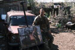 A Brush with War: Meet Max, the 25-year-old artist risking everything to capture mortal danger on canvas