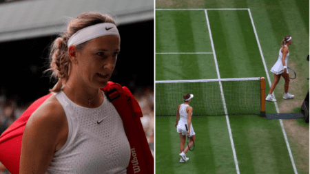 Victoria Azarenka reacts to ‘quite drunk’ Wimbledon crowd mistakenly booing her after defeat to Elina Svitolina