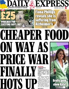 Daily Express – Cheaper food on the way as price war finally hots up 