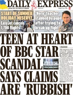 Daily Express – Teen at heart of BBC scandal says claims are rubbish 