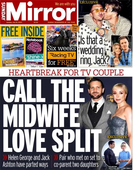 Sunday Mirror – Call the Midwife love split 