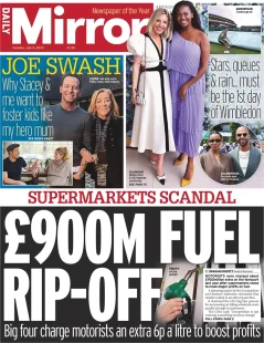 Daily Mirror – £900m fuel rip-off