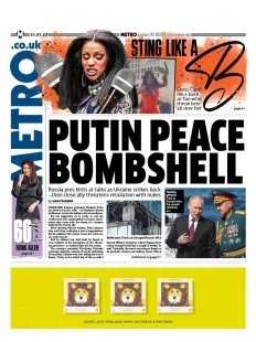 Metro – Putin peace bombshell 