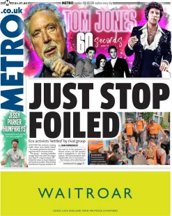 Metro – Just stop foiled 