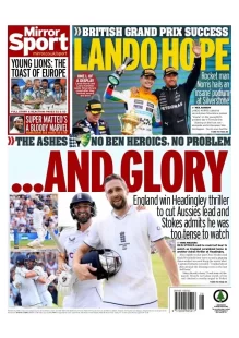 Mirror Sport – The Ashes … And glory 