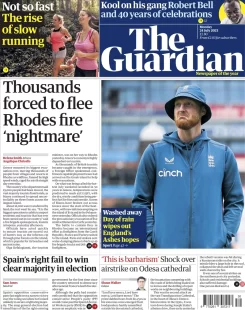 The Guardian – Thousands forced to flee Rhodes fire nightmare 