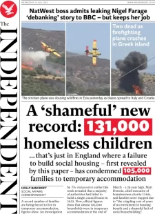 The Independent – A ‘shameful’ new record: 131,000 homeless children 