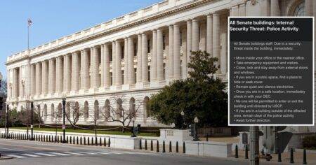 Senate buildings on lockdown as US Capitol Police search for possible ‘active shooter’