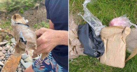 Bag of cocaine worth £100,000 found by litter picker on beach