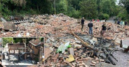 Fire that gutted ‘Britain’s wonkiest pub’ now being treated as arson