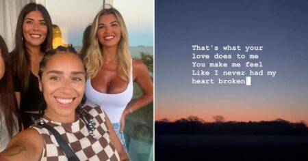 Chelcee Grimes shares romantic song about love after being spotted kissing Christine McGuinness