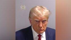 Scowling Donald Trump gives death stare in unprecedented mugshot