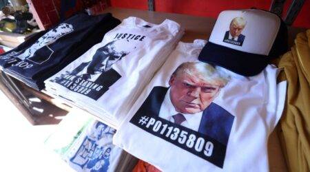 Mugshot merch drives £6,000,000 boost to Trump campaign