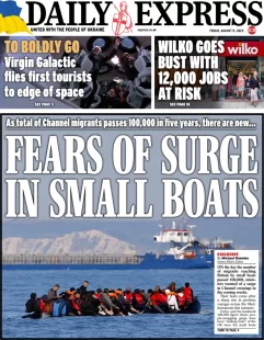 Daily Express – Fears of surge in small boats 